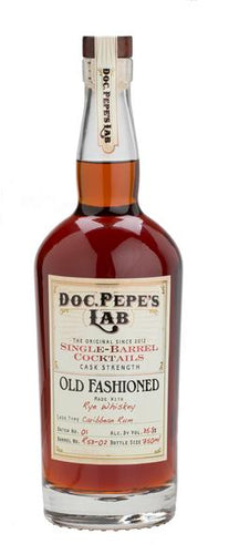 DOC PEPE'S LAB  BARREL FINISHED OLD FASHIONED